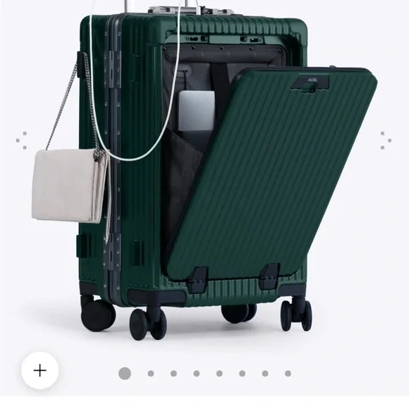 Nobl Elegant Green Rolling Technical Suitcase - Picture 2 of 11